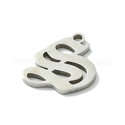 Pendentifs en acier inoxydable 201 anti-ternissement&nbsp;STAS-B055-01P-S