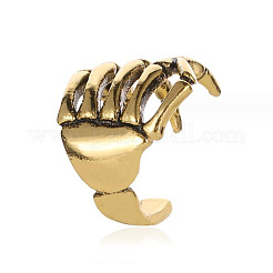 Orecchini a polsino in lega stile punk con spina dorsale scheletrica di Halloween&nbsp;WG4BD25-01
