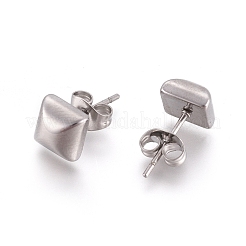 Orecchini a bottone in acciaio inossidabile 304&nbsp;EJEW-I235-13