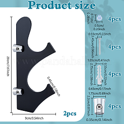 Wandmontierter Doppelschwert-Katana-Halter aus Acryl&nbsp;ODIS-WH0078-54A