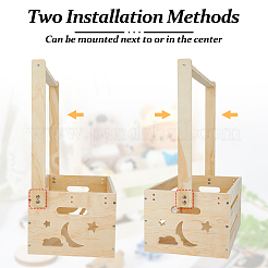 Rechteckige Babyparty-Schrankkisten aus Holz&nbsp;ODIS-DC0001-14