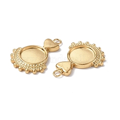 Pendentifs cabochons en acier inoxydable 304&nbsp;STAS-C066-17