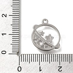 Porte micro ouvrent pendentifs zircone cubique en laiton de placage&nbsp;KK-M014-09P