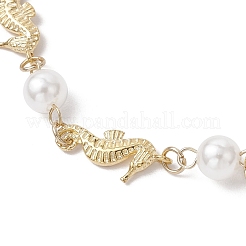 Bracciali in lega con maglie a forma di cavalluccio marino&nbsp;BJEW-JB11841
