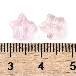 Transparente sprühlackierte Milchglasperlen&nbsp;X2-GLAA-NH0003-01C