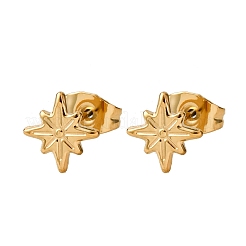Pendientes de botón de acero inoxidable 304&nbsp;EJEW-Z134-06G