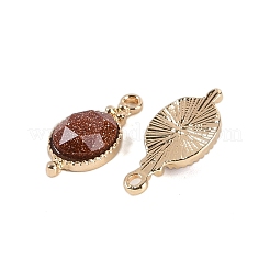 Synthetische Goldfluss-Anhänger mit Facettenschliff&nbsp;KK-L218-003G-06