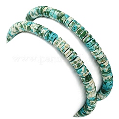 2 Stück Stretch-Armbänder aus synthetischen türkisfarbenen Perlen&nbsp;BJEW-JB11407