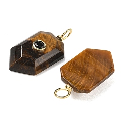 Colgantes de ojo de tigre naturales&nbsp;KK-CBAF9BC-20G-02