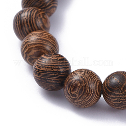 Bracelets extensibles avec perles en bois&nbsp;BJEW-JB05048