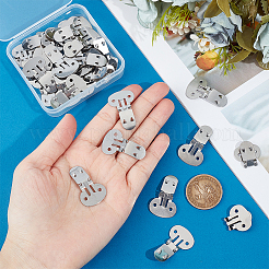 40 Stück Schuhclips aus Edelstahl&nbsp;STAS-UN0052-92