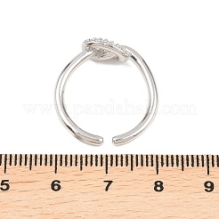 Anillos de dedo latón micropavé circonio cúbico&nbsp;RJEW-C153-01P-02