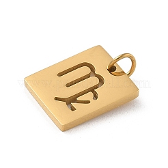 Anhänger aus 304 Edelstahl&nbsp;LS-STAS-R001-03G-06