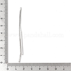 Colgantes grandes de latón micro pavé de circonita cúbica transparente&nbsp;KK-G491-22P