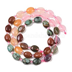 Colliers de perles en turquoise africaine naturelle (jaspe)&nbsp;G-Z135-A08