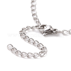 Bracciale a catena in acciaio inossidabile 304 anti-ossidazione per uomo e donna&nbsp;BJEW-E031-15P-01