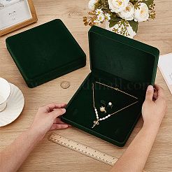 Quadratische Schmuckgeschenkboxen aus Samt&nbsp;CON-WH0089-113B