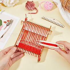 Kits de métier à tisser en bois bricolage&nbsp;DIY-WH0502-06