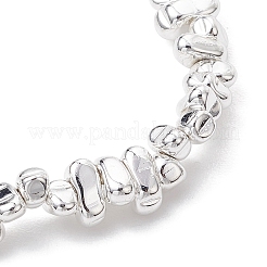 Braccialetti elastici con perline di ematite sintetica non magnetica elettroplaccata&nbsp;BJEW-JB11154