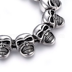 Bracciali retrò in acciaio inossidabile 304&nbsp;BJEW-L631-06AS