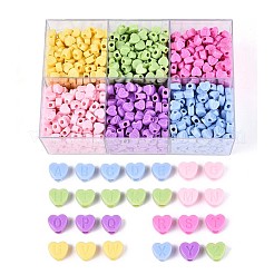 650-700g 6 Farben undurchsichtige Acrylperlen&nbsp;OACR-T029-81M