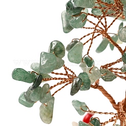 Weihnachten natürliche grüne Aventurin Chips Baumschmuck&nbsp;DJEW-K028-01E