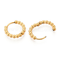 Pendientes de aro de acero inoxidable 304 para mujer&nbsp;EJEW-N059-20G