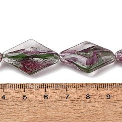 Transparente handgemachte Bunte Malerei Perlen&nbsp;LA-CBAF0C8-02J