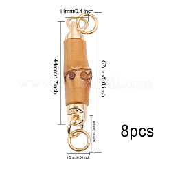 8 Stück Bambus-Verbindungsanhänger&nbsp;WOOD-CA0001-67