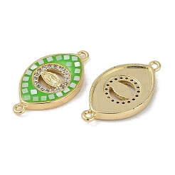 Placcatura in ottone con micro pavé di zirconi cubici trasparenti&nbsp;KK-U032-28G