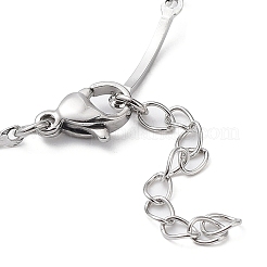 Anlaufgeschützte Gliederkettenarmbänder aus 304er Edelstahl mit gebogenen Stegen&nbsp;BJEW-K266-13P