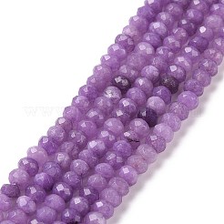 Teñido natural Malasia jade rondelle cuentas hebras&nbsp;G-E316-2x4mm-39