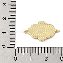 Placcatura a cremagliera in ottone con conchiglie naturali e maglie in micro pavé di zirconi cubici&nbsp;KK-Z074-32G