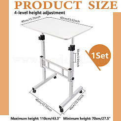 MDF- und Eisen-Stehschreibtisch&nbsp;AJEW-WH0596-961