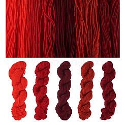 5 Strang 5 Farben rotes Farbthema Acrylfasergarn&nbsp;OCOR-TA0003-19A