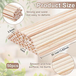 50 Stück Holz-Bastelstäbchen&nbsp;DIY-OC0013-82A