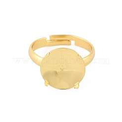 Verstellbare Fingerringe aus Messing&nbsp;KK-A272-04B-G