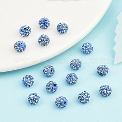Polymer Ton Strass Perlen&nbsp;RB-H284-6MM-Half-2