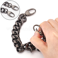 2 poignée de sac en aluminium avec chaîne gourmette&nbsp;FIND-WR0007-05B