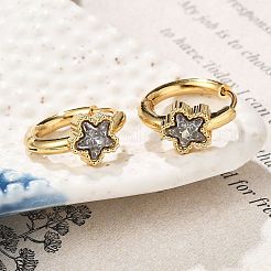 Orecchini a cerchio a forma di stella in acciaio inossidabile 304&nbsp;EJEW-P309-01G