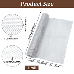 Foglio di maglia di alluminio da 3 m&nbsp;AJEW-GF0013-48G