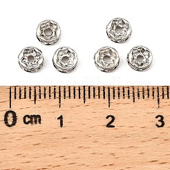 Messing Strass Zwischen perlen&nbsp;RB-A014-Z5mm-01P