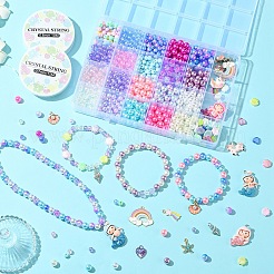 DIY-Armband-Schmucksets mit Meerjungfrauenmotiv&nbsp;DIY-YW0012-80