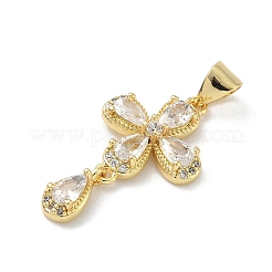 Ottone micro spianare pendenti zirconi&nbsp;KK-H537-12G