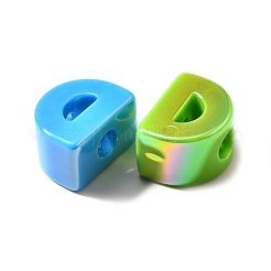 Placcatura uv perline europee acriliche opache&nbsp;SACR-Z007-01D
