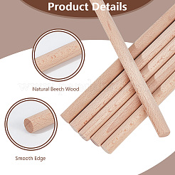 Bâtonnets en bois&nbsp;WOOD-WH0125-11J