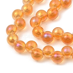 Chapelets de perles en verre électroplaqué&nbsp;GLAA-Q105-01F