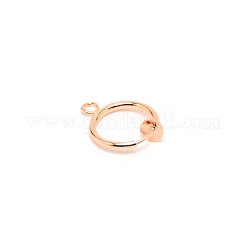 Accessoires de créole à clipser en laiton&nbsp;KK-WH0047-02B