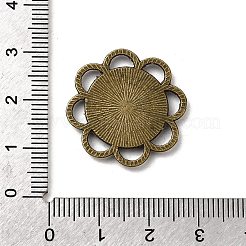 BlumenLegierung  Fassungen für Cabochon&nbsp;X-PALLOY-N0088-33AB-NF