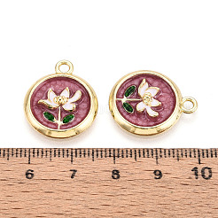Crémaillère placage pendentifs en émail d'alliage&nbsp;ENAM-N066-05KCG